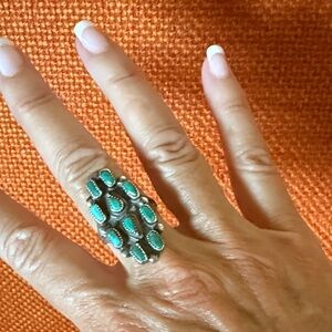 Vintage Native American Turquoise Ring SZ 6.25